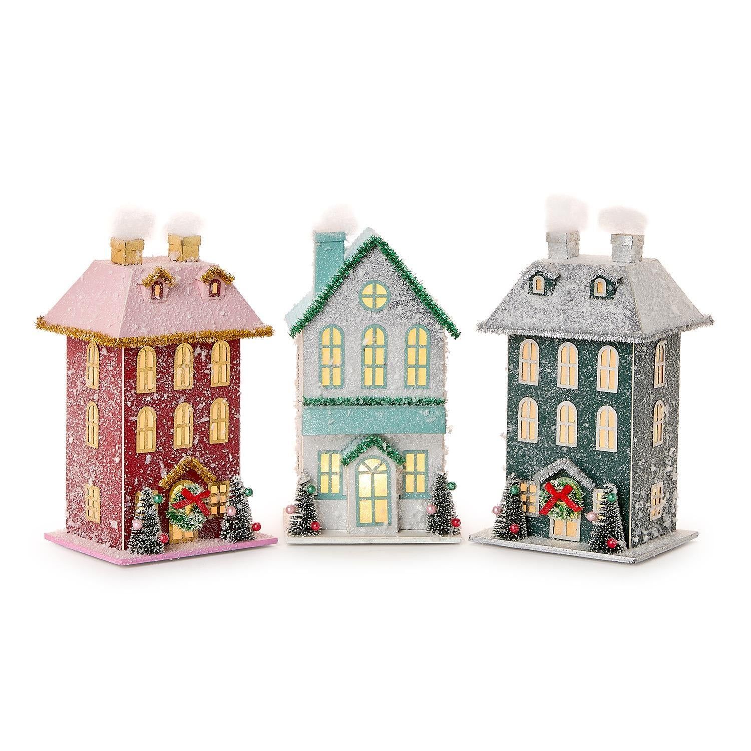 Holiday Lane Light Up Houses