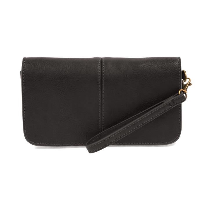 The Mia Multi Pocket Crossbody Clutch, Color: Black
