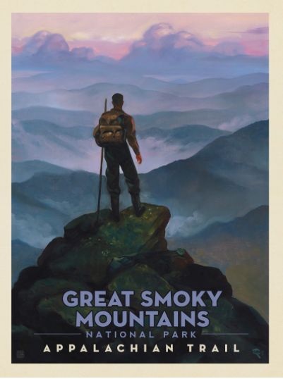 Great Smoky Mountains Appalachian Trail Art Print
