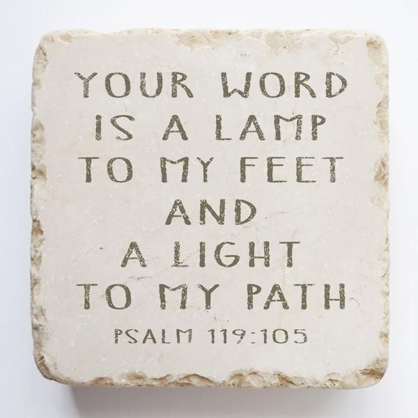 Psalm 119:105 Scripture Stone