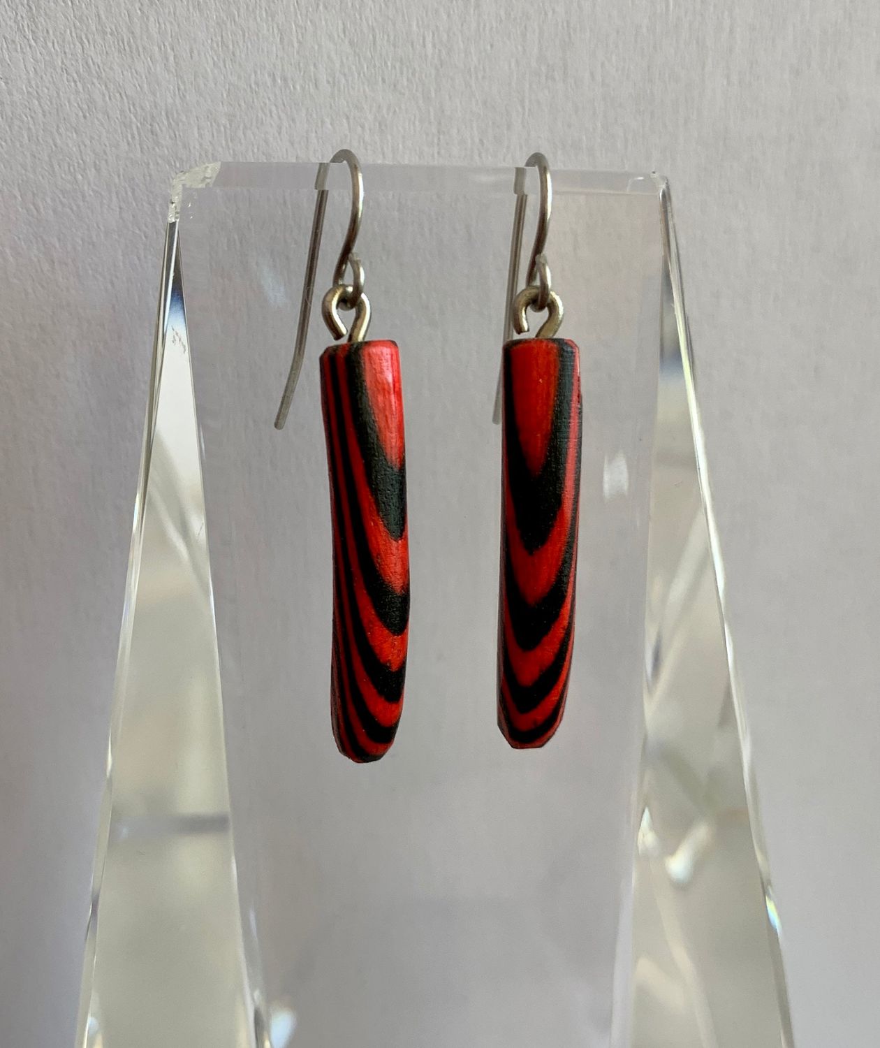 Assorted Featherwood Earrings in Red &amp; Black
