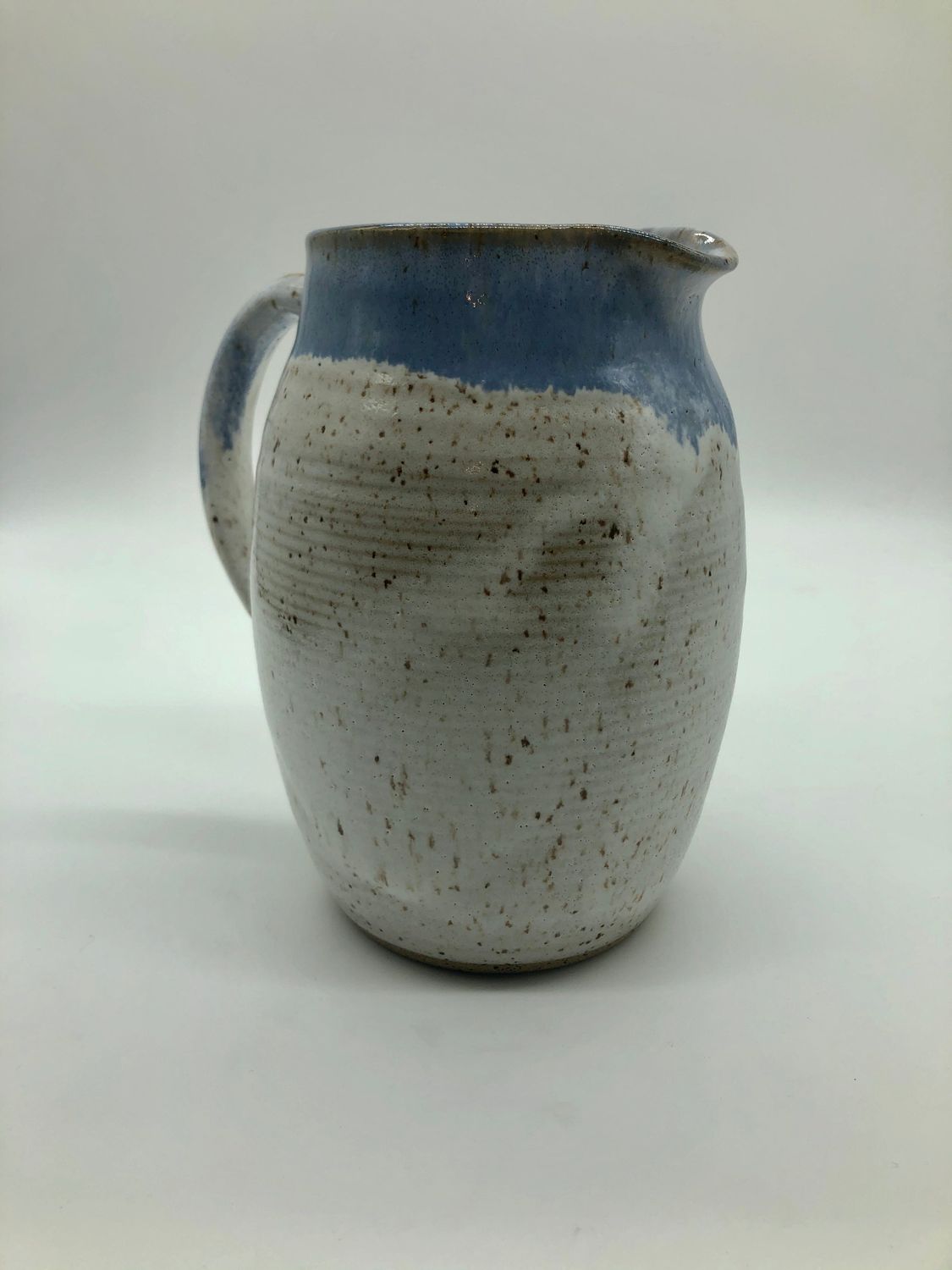 Antique White Pitcher, Color: Blue