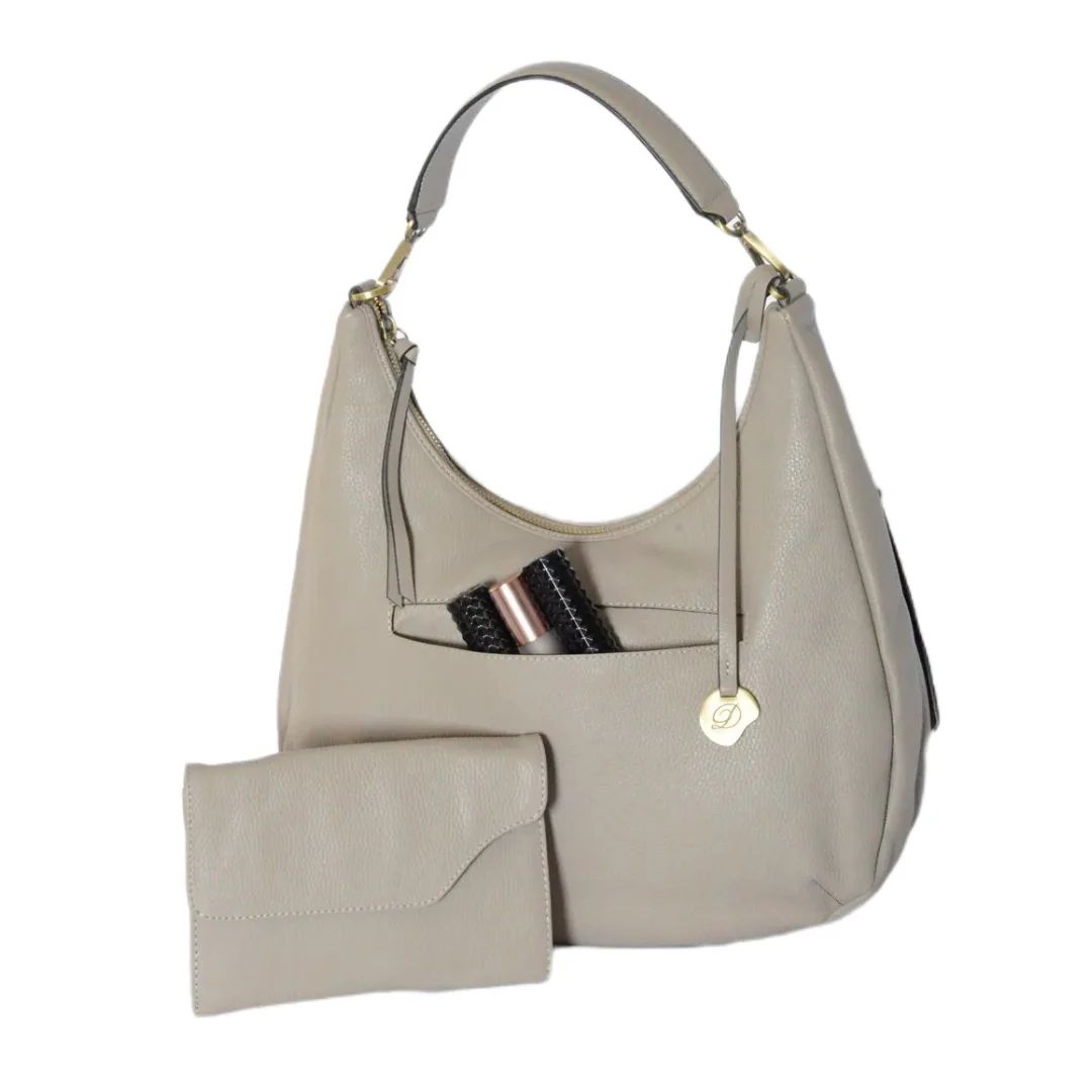The Wendy- Large Hobo Bag, Color: Ash