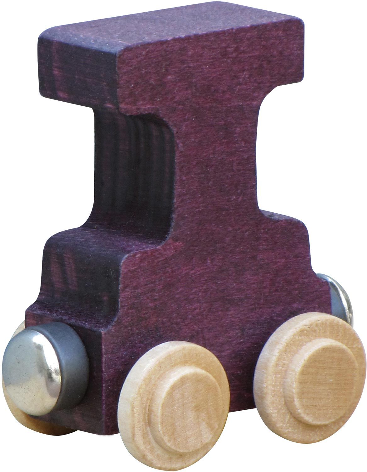 Letter I- Bright Colored Wooden Name Train