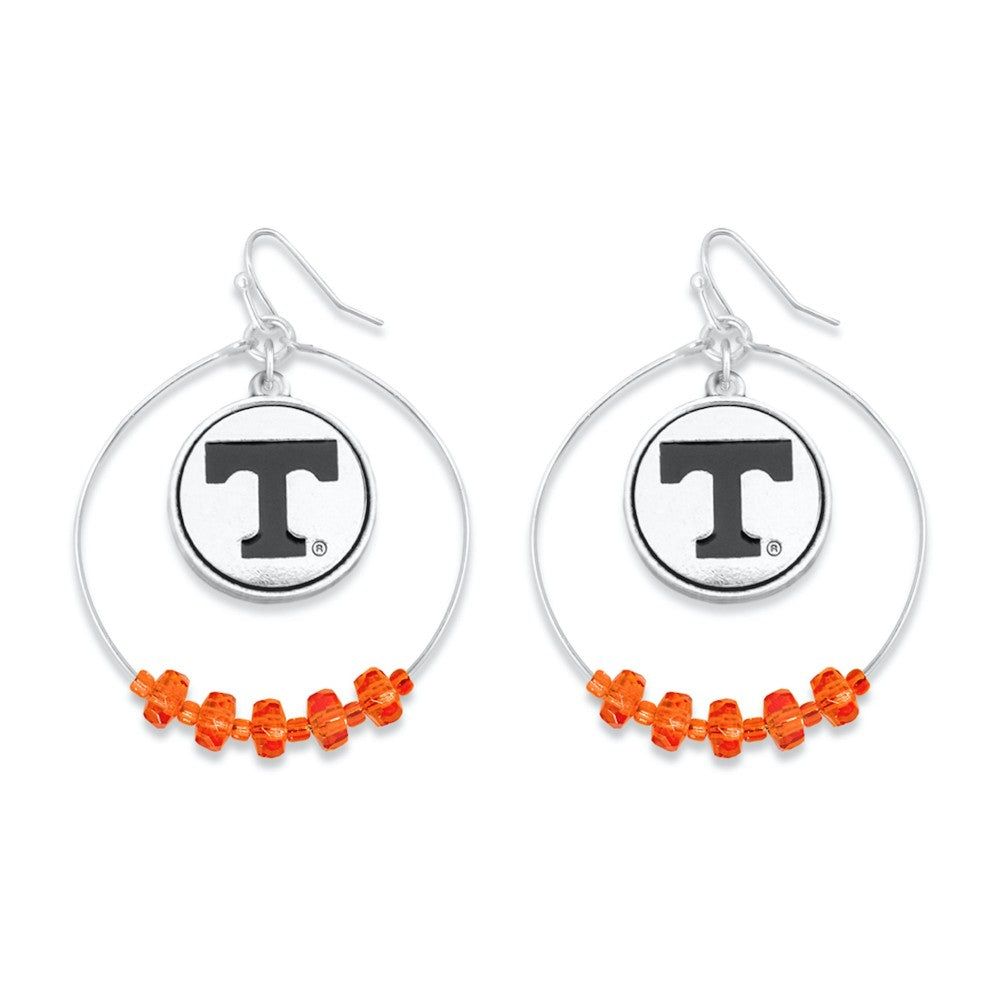 University of Tennessee Earrings, Style: Beaded