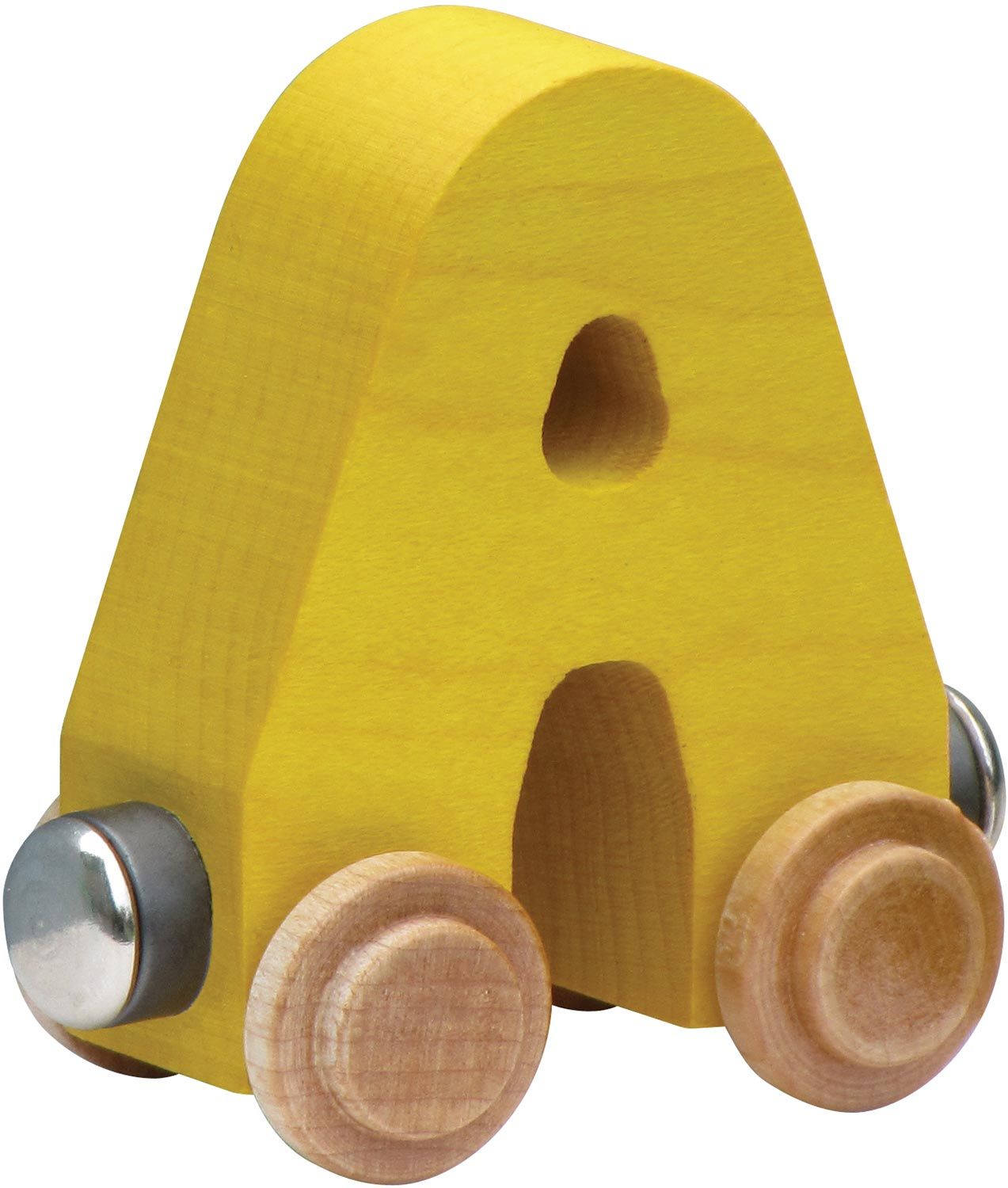 Letter A- Bright Colored Wooden Name Train