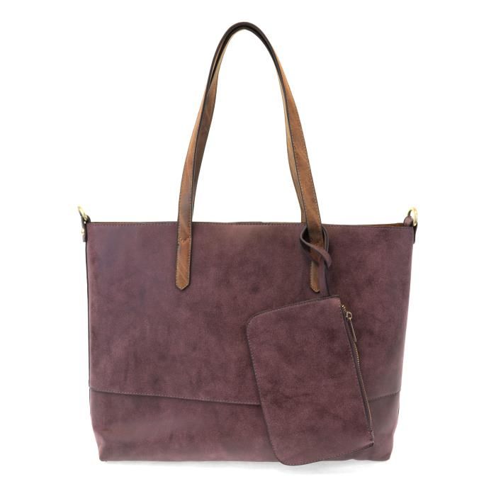 2 in 1 Tote, Color: Brushed Auberegine