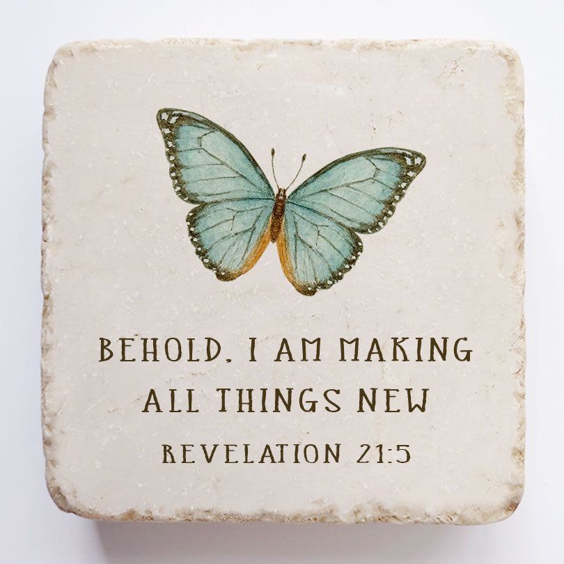 Revelation 21 5 Scripture Stone 1