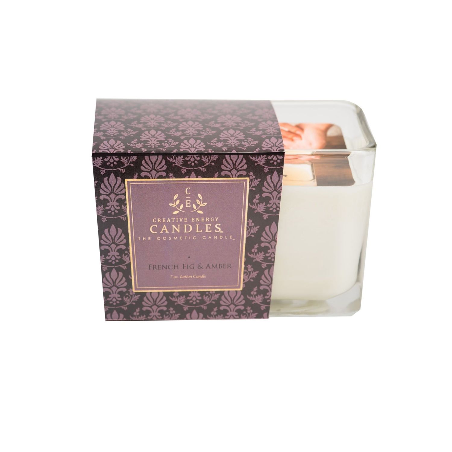 French Fig &amp; Amber: 2-in-1 Soy Lotion Candle
