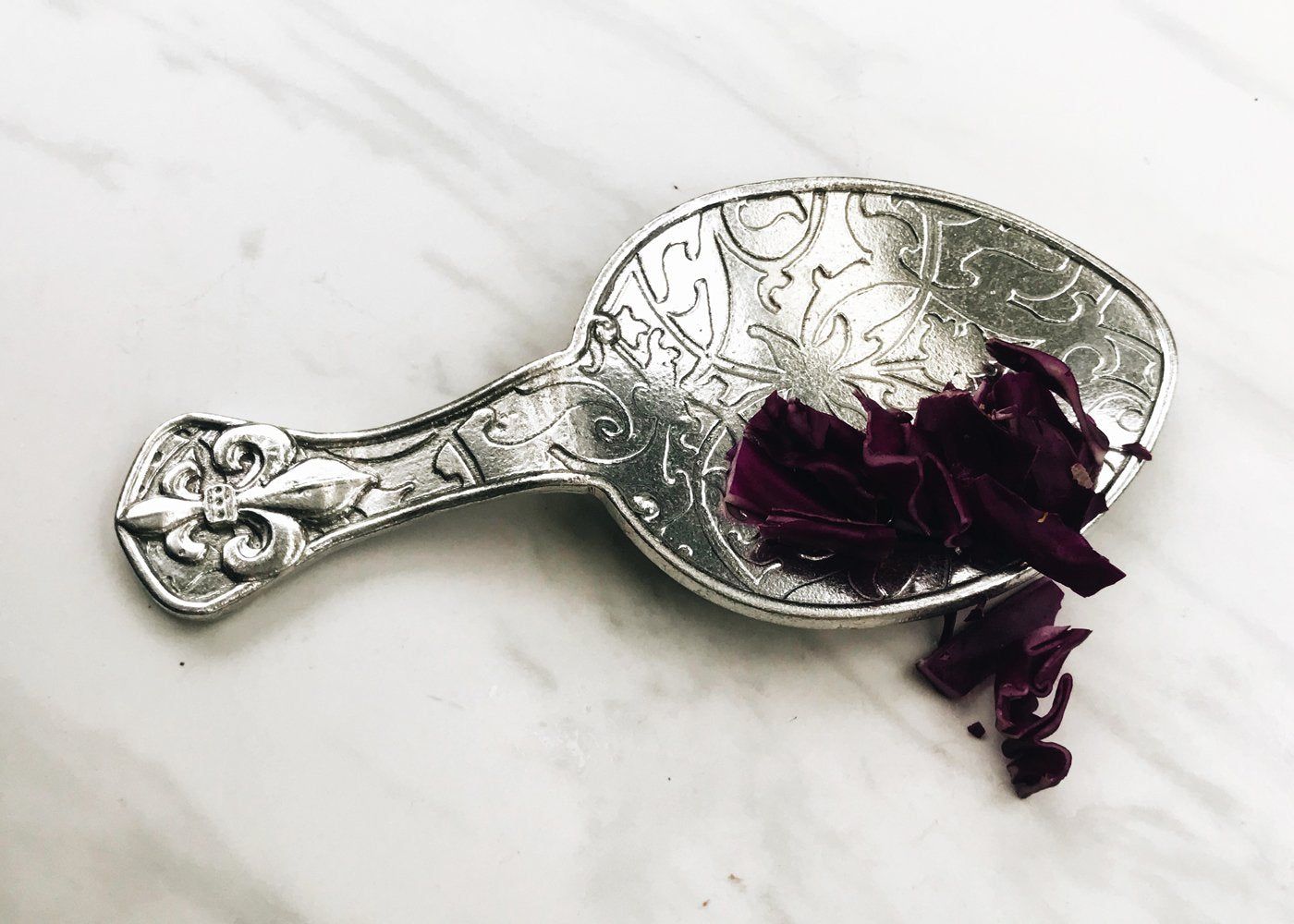 Assorted Pewter Spoon Rests, Size: Fleur-de-lys