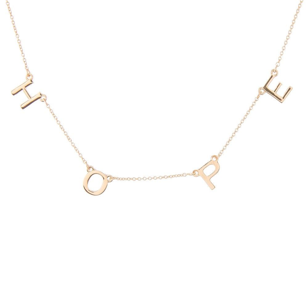 Inspired Floater Necklaces, Style: Hope