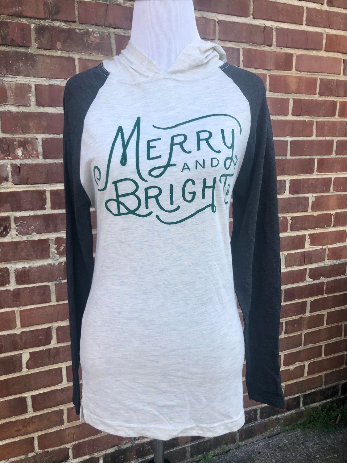 SALE- Merry &amp; Bright Long Sleeve Holiday Tee