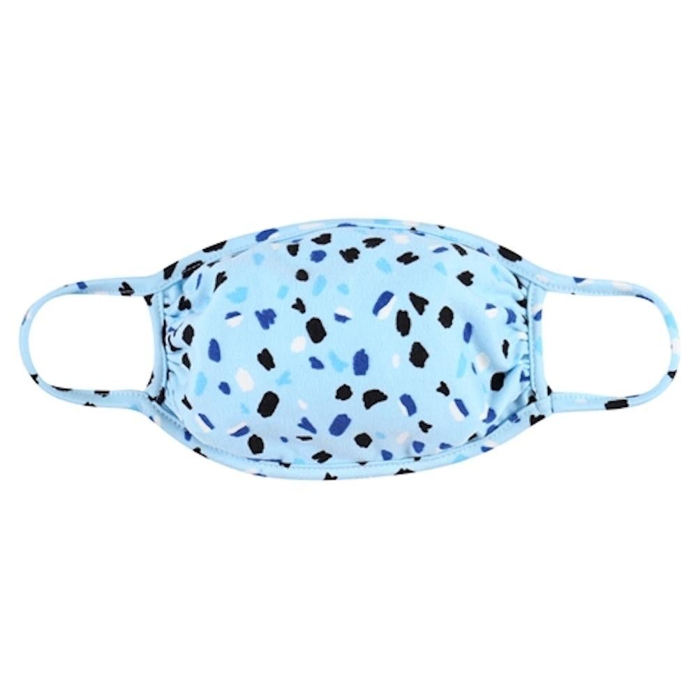 Assorted Adults Reusable Print T-Shirt Cloth Masks, Style: Blue Speck