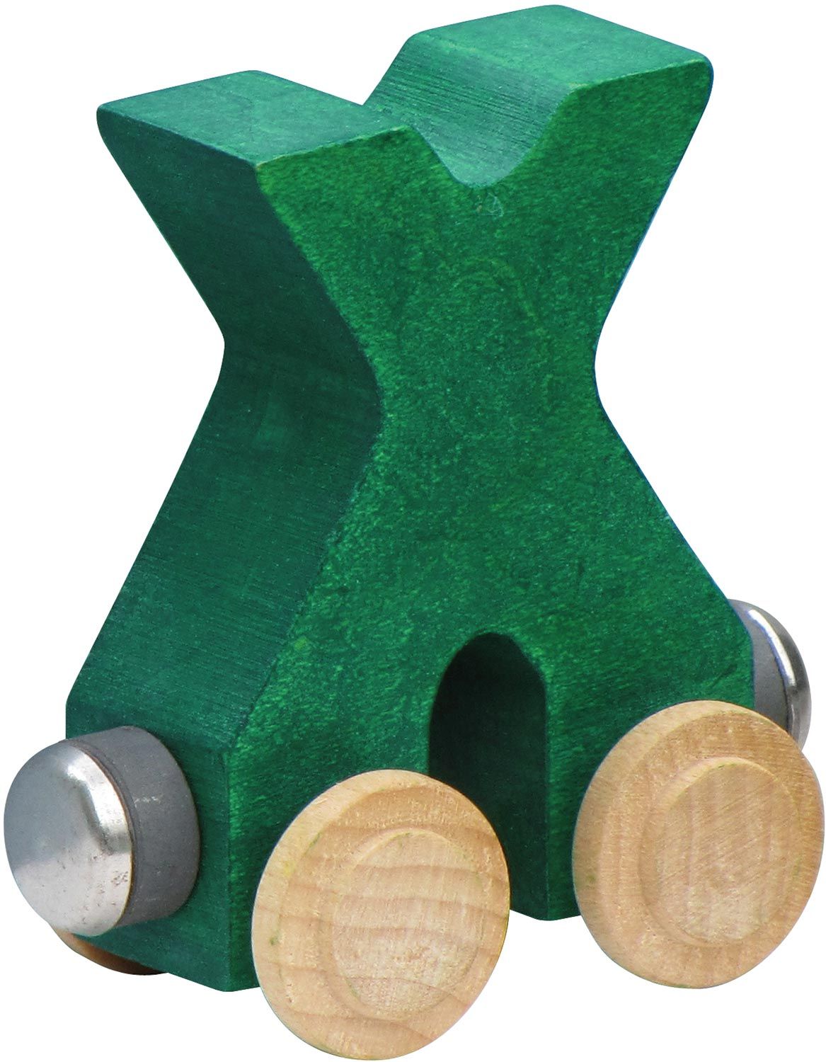 Letter X- Bright Colored Wooden Name Train