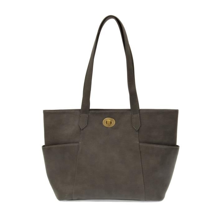 Judy Turnlock Tote Bag, Color: Charcoal