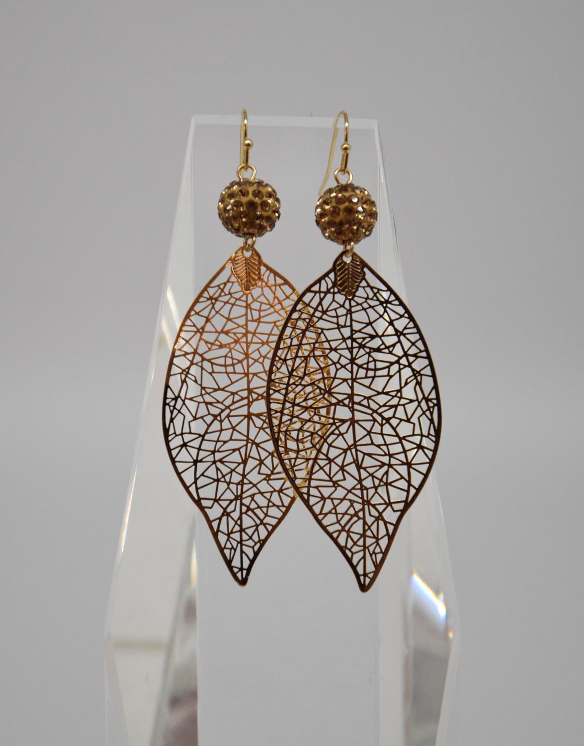 Melissa Earrings, Style: Gold