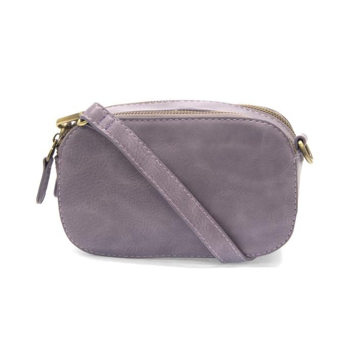Layne Double Zip Mini Camera Crossbody, Color: Amethyst