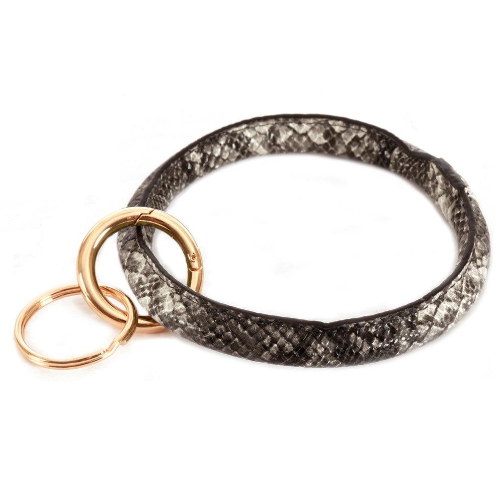 Wristlet Key Rings in Solid Colors, Color: Black