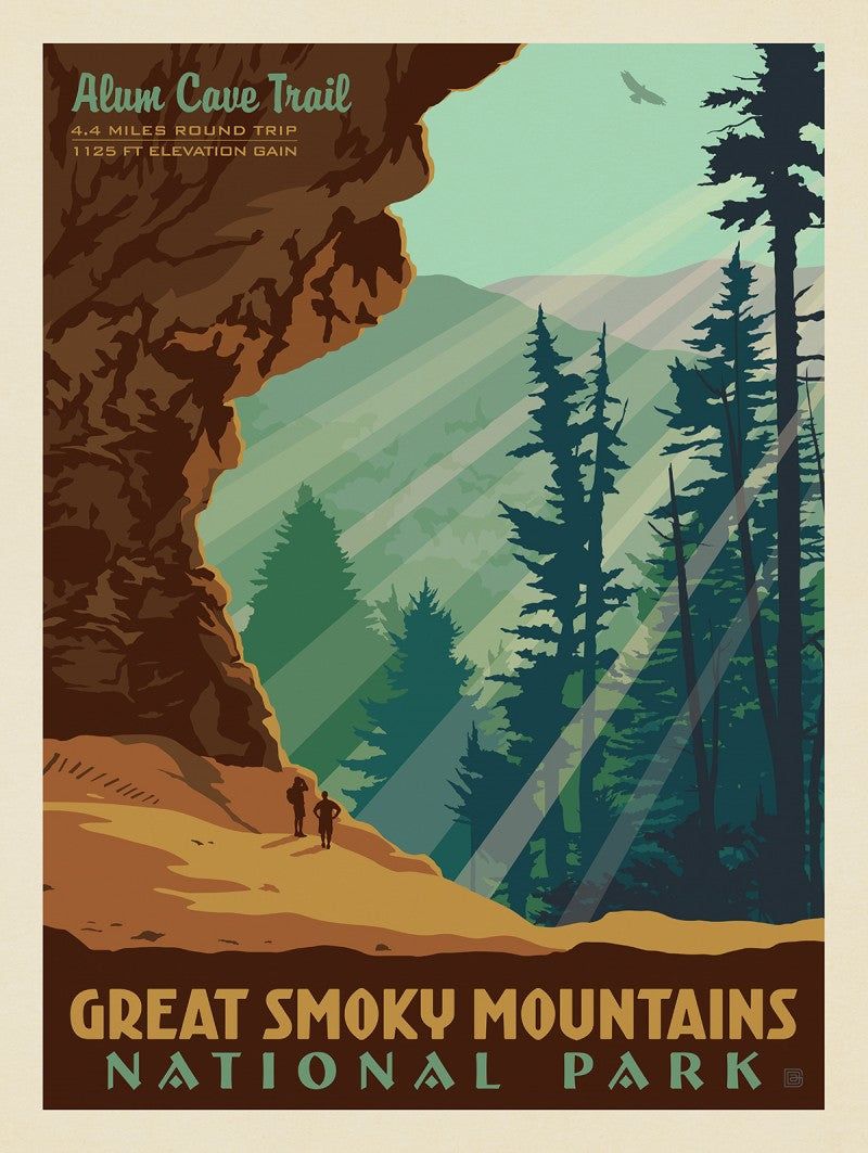 Anderson Design Group Postcards, Style: Alum Cave
