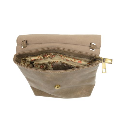 AIMEE FRONT FLAP CROSSBODY, Color: Rustic Taupe