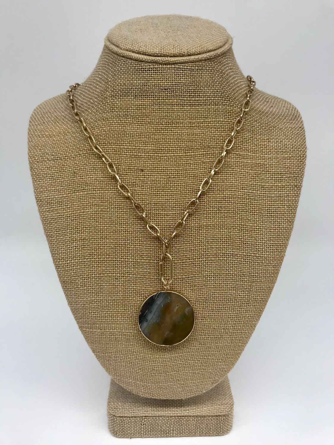 Ava Necklace, Color: Aqua