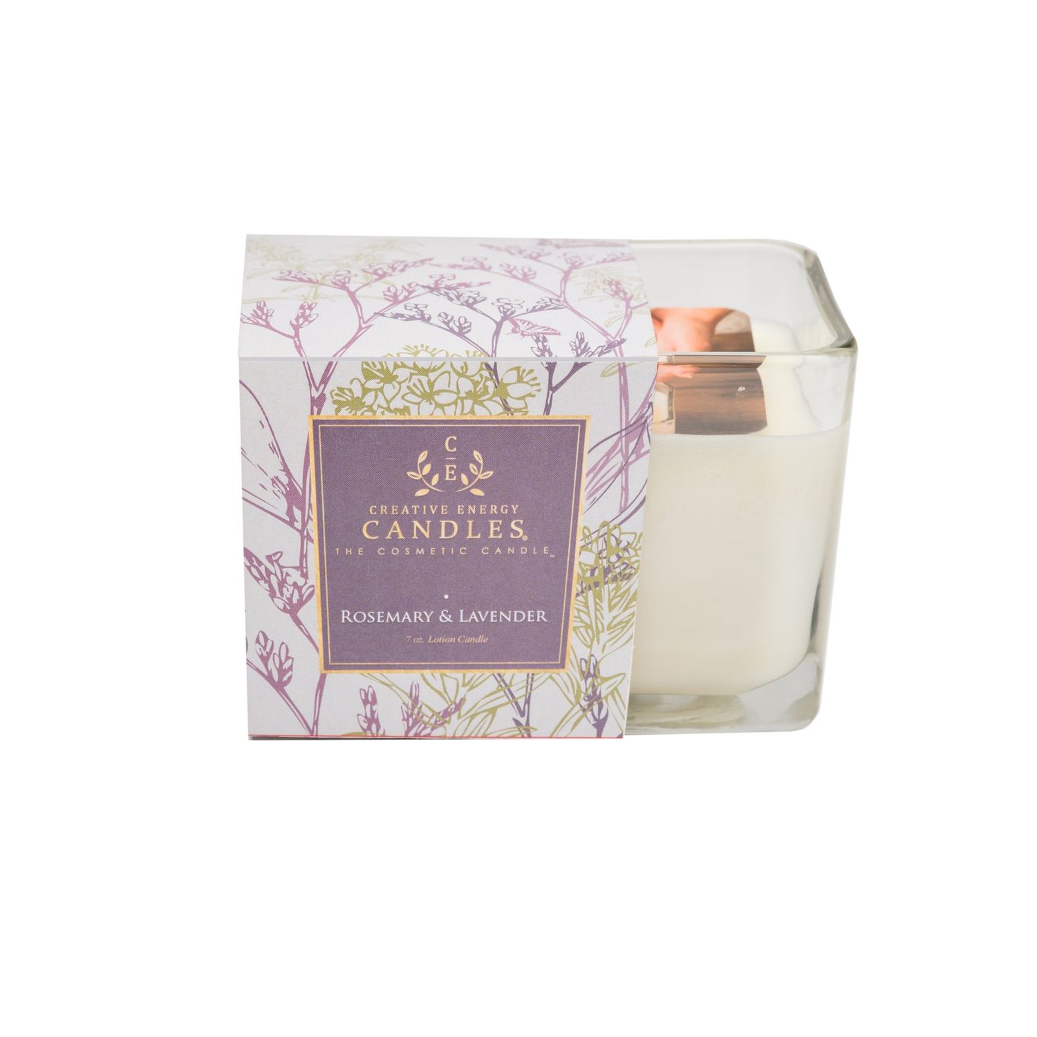Rosemary &amp; Lavender: 2-in-1 Soy Lotion Candle, Size: 6 oz