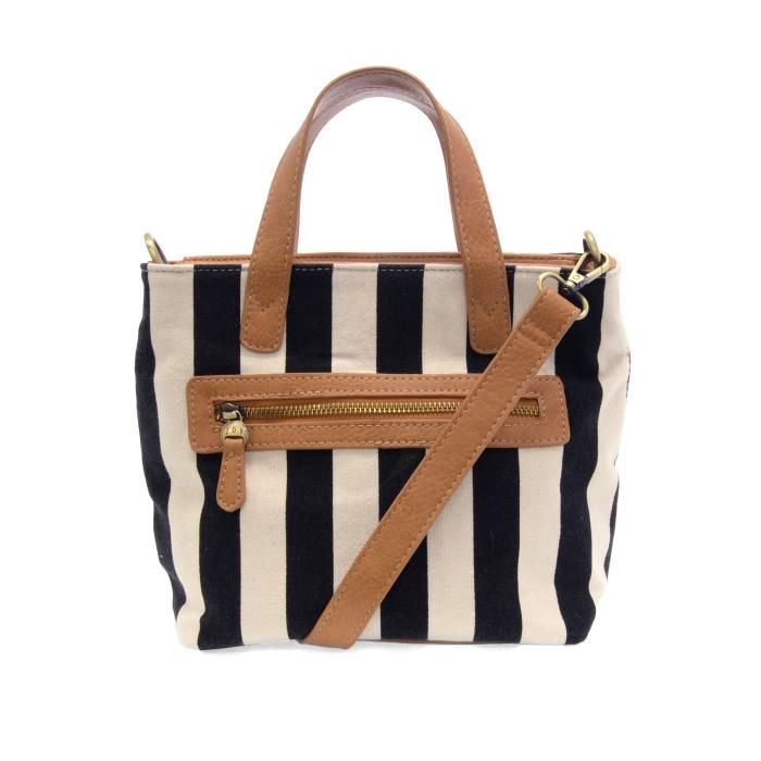 Awning Stripe Mini Canvas Tote