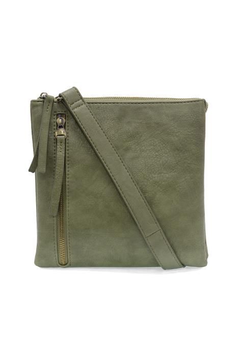Multi Pocket Compact Crossbody Bag, Color: Eucalyptus