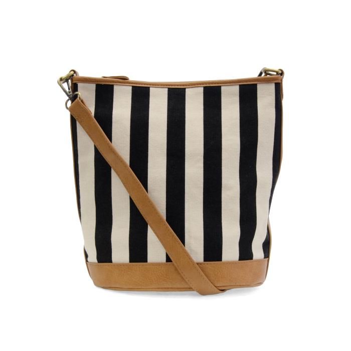 Awning Stripe Bucket Canvas Tote