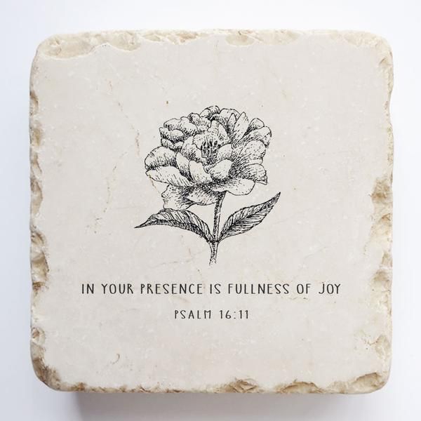 Psalm 16:11 Stone- In your presence is fullness of joy, Size: Small