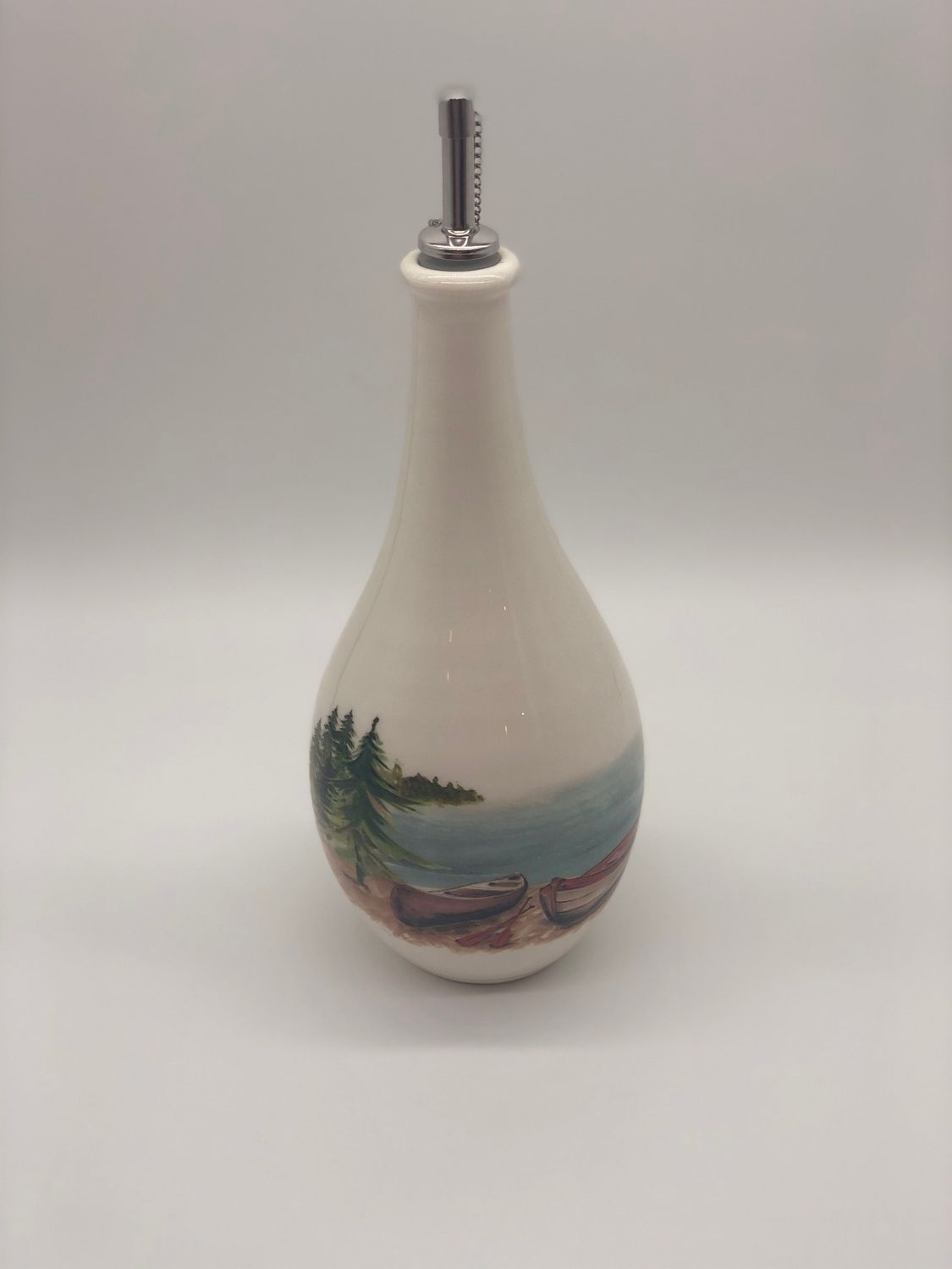 Abbiamo Tutto Canoe &amp; Deer Pottery, Style: Canoe Cruet