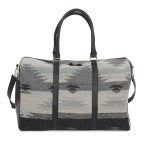 Oversized Western Print Tote Bag, Color: Black