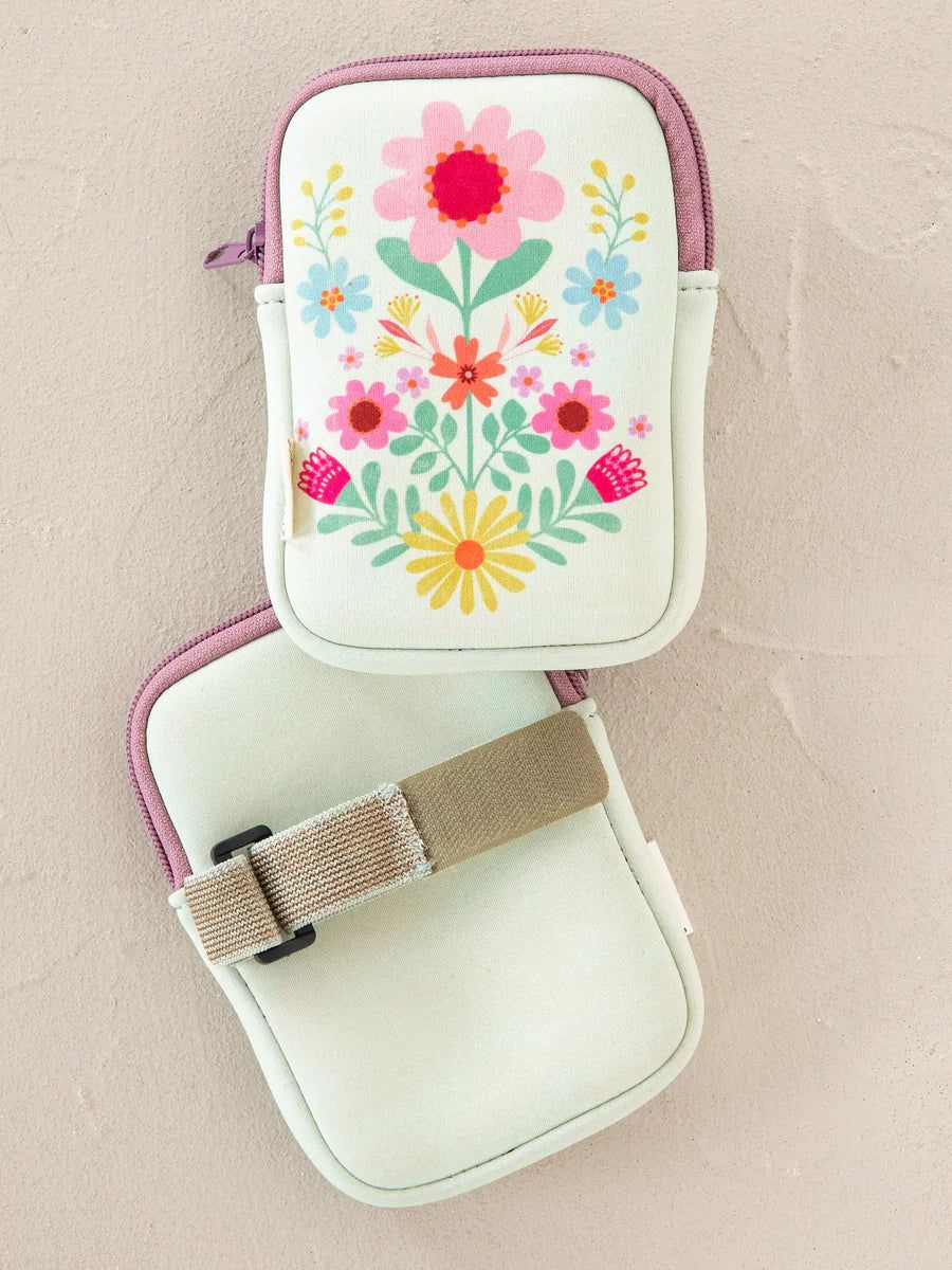 Water Bottle Zipper Pouch, Color: multi-pastel