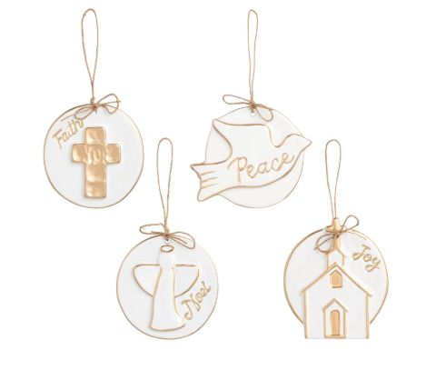 Gold Disc Ornaments