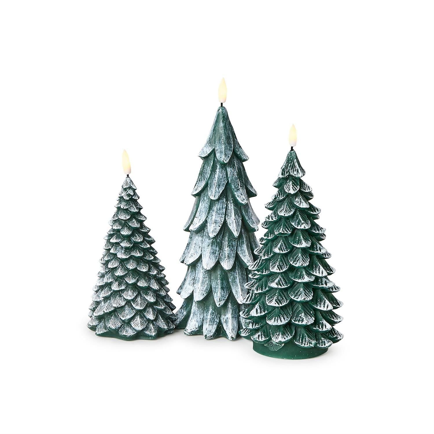 Winter Forest Tree Flameless Candles