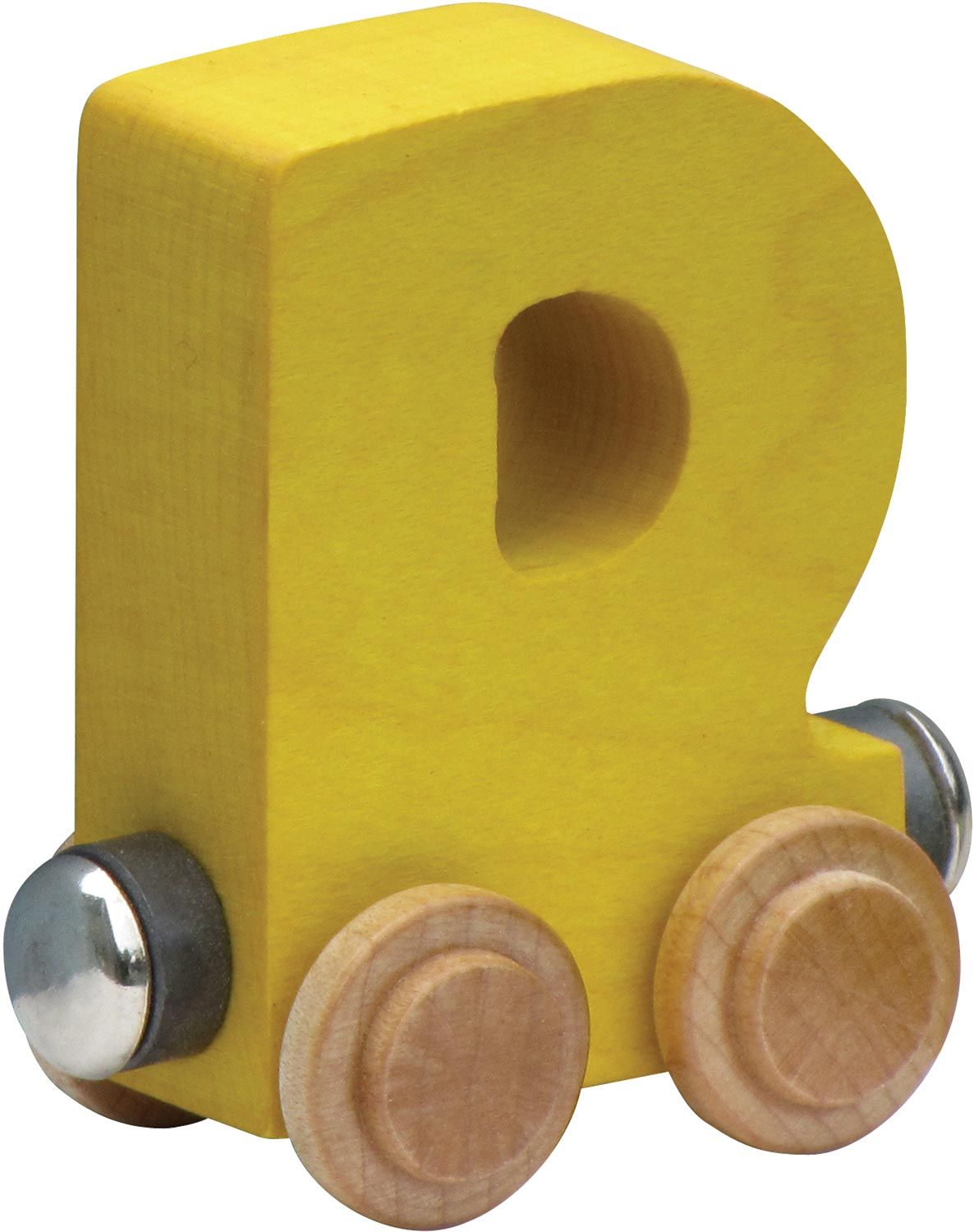 Letter D- Bright Colored Wooden Name Train