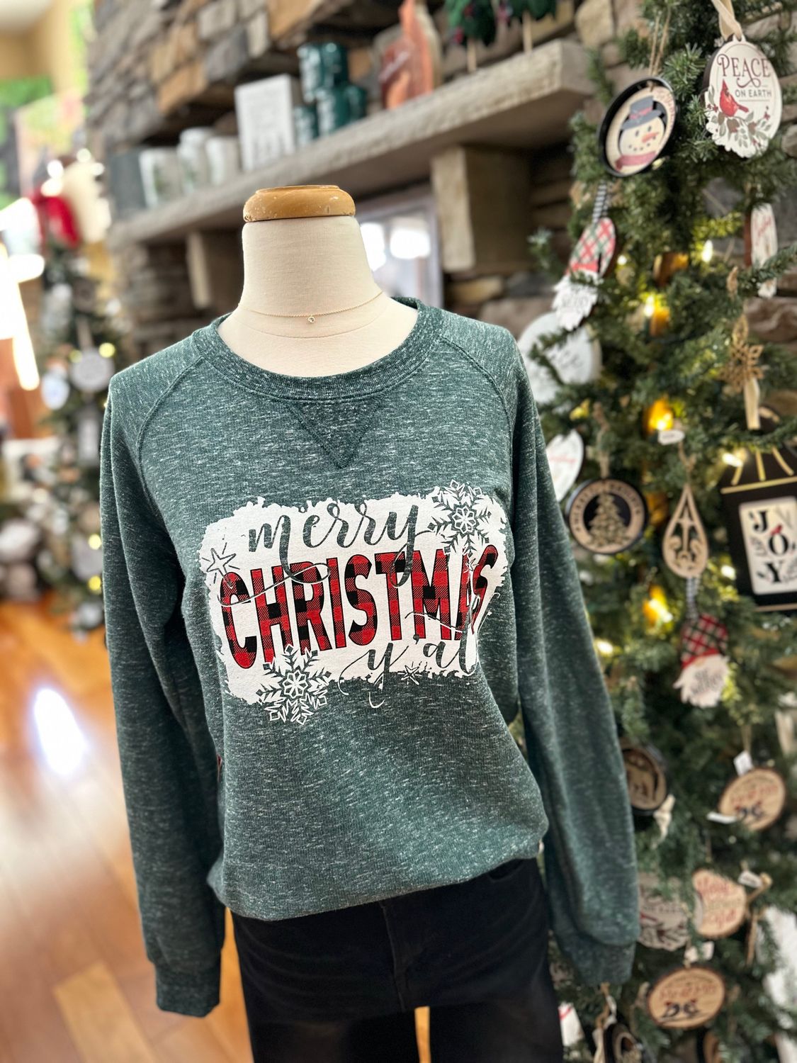 Merry Christmas Y'all Crewneck Sweatshirt