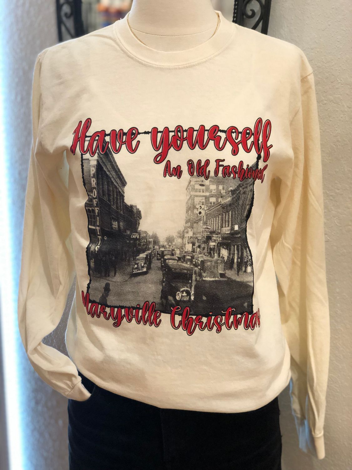 Have yourself an Old Fashioned Maryville Christmas Long Sleeve Tee