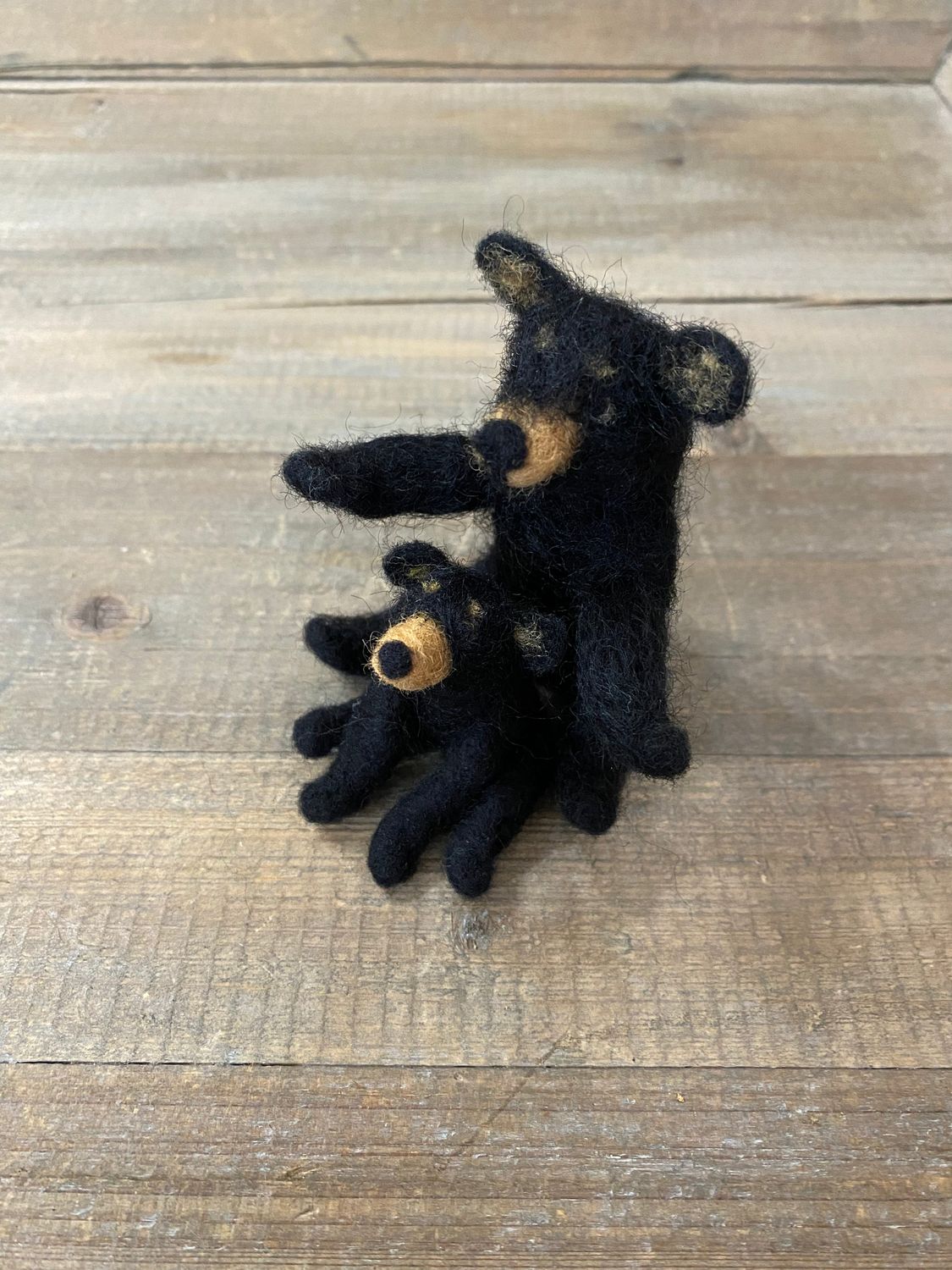 Felted Black Bears
