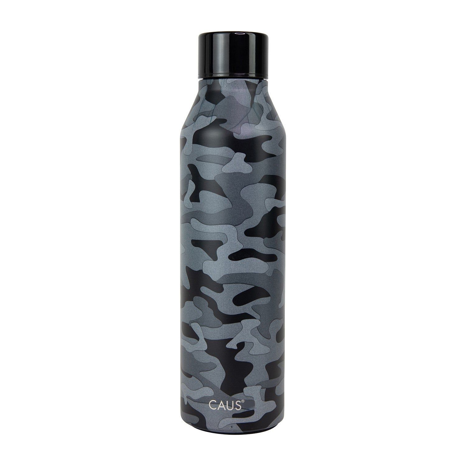 Caus Water Bottle, Style: Black Camo/ Trafficking