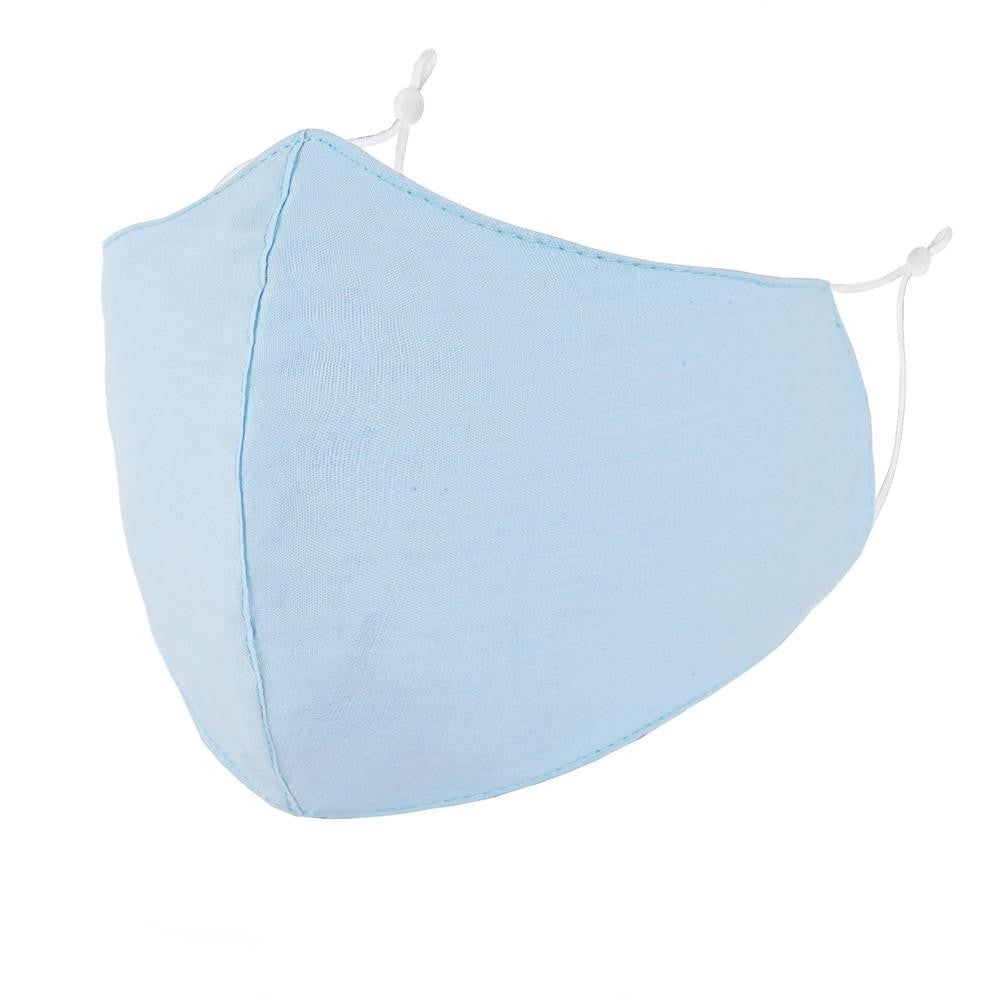 Non-Medical Washable &amp; Reusable Solid Color Face Mask, Style: Blue