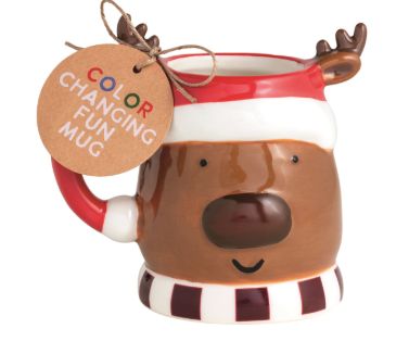 Color Changing Christmas Mugs, Type: Reindeer