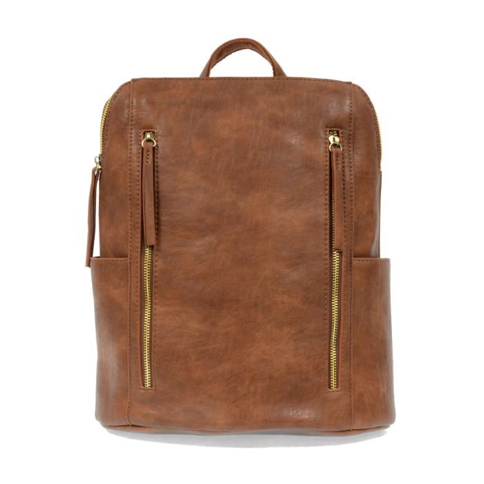 Raegan Double Zip Backpack, Color: Saddle