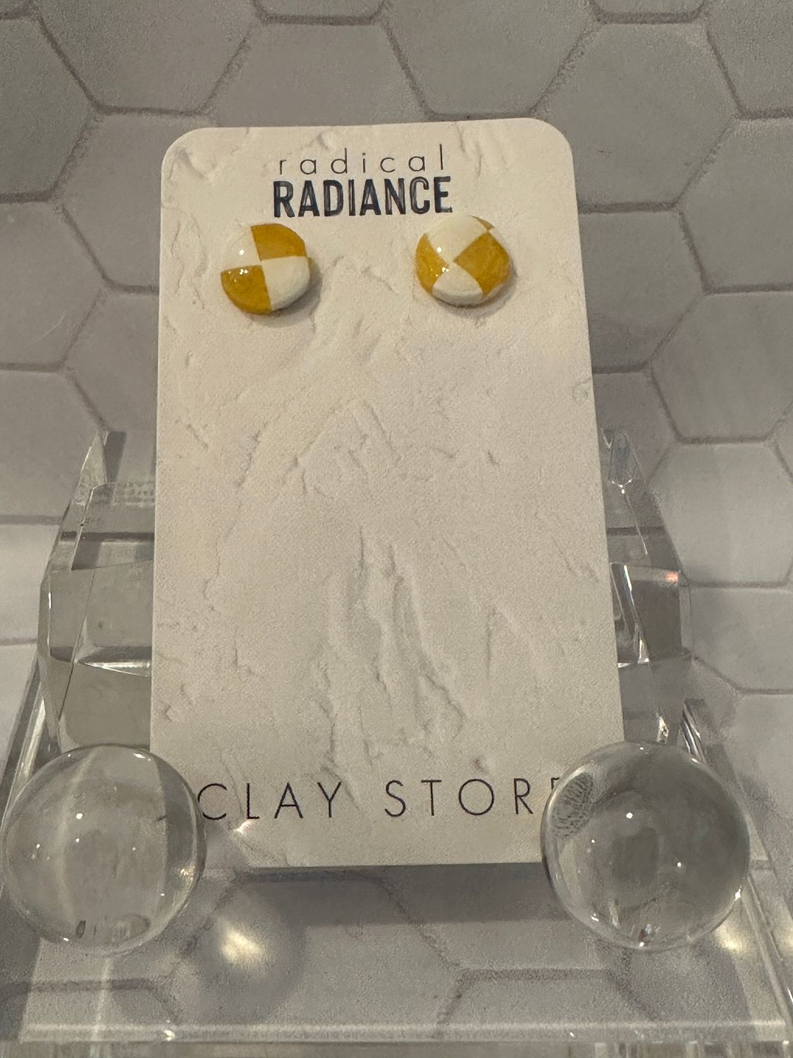 Radical Radiance Clay Store Stud Earrings