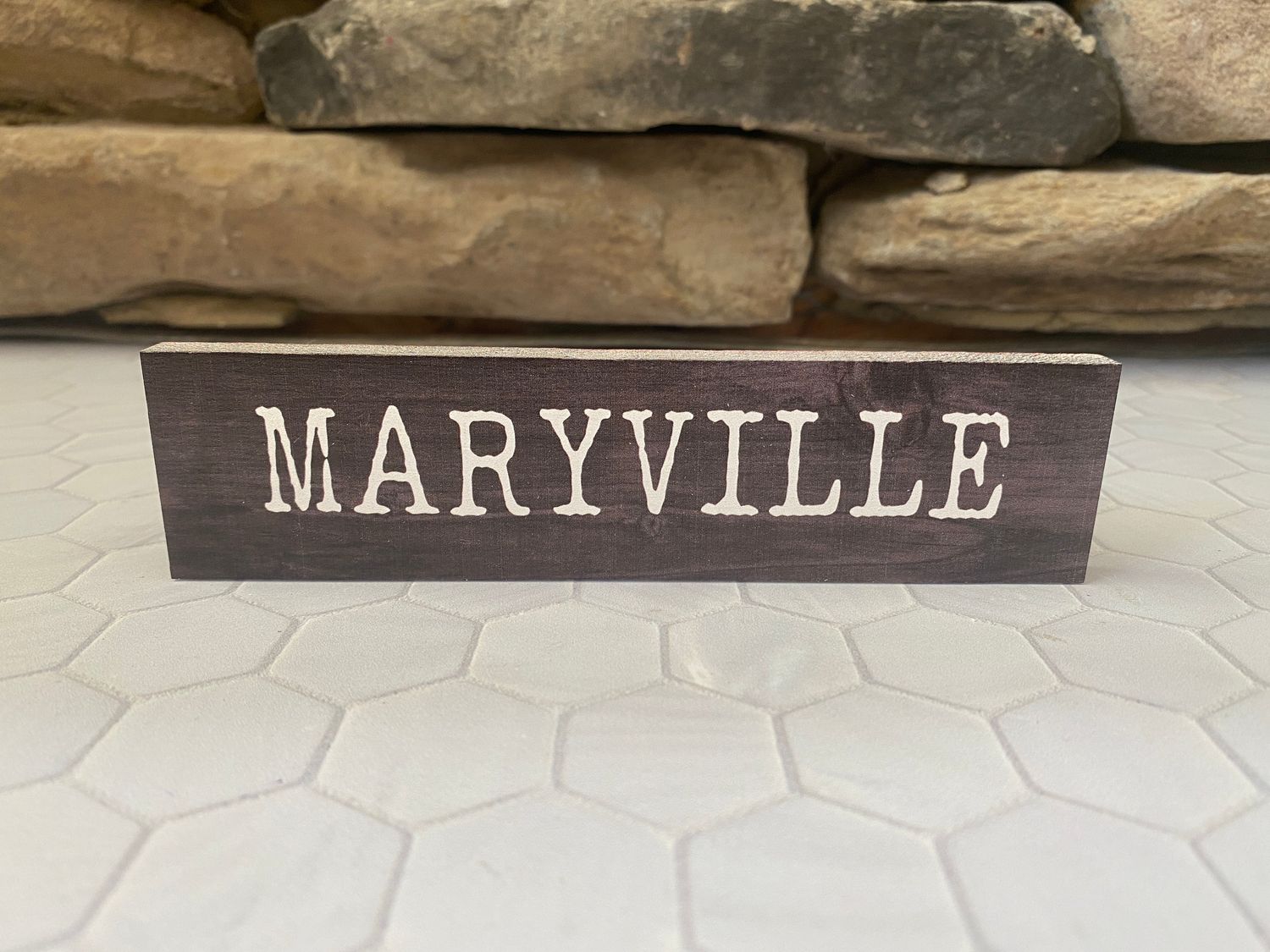 Assorted Hometown Wood Blocks, Style: Maryville