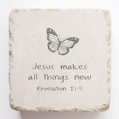Revelation 21 5 Scripture Stone