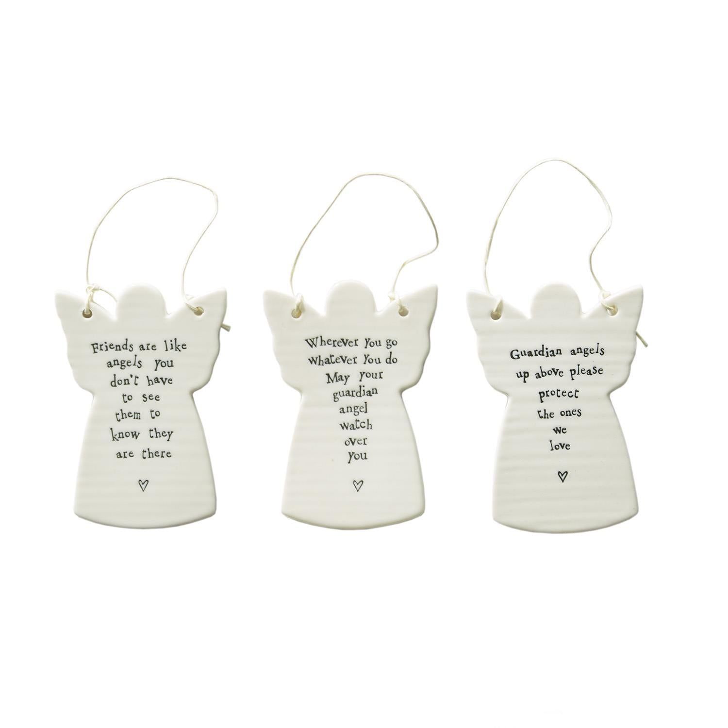 Assorted Sweet Sentiment Angel Ornaments