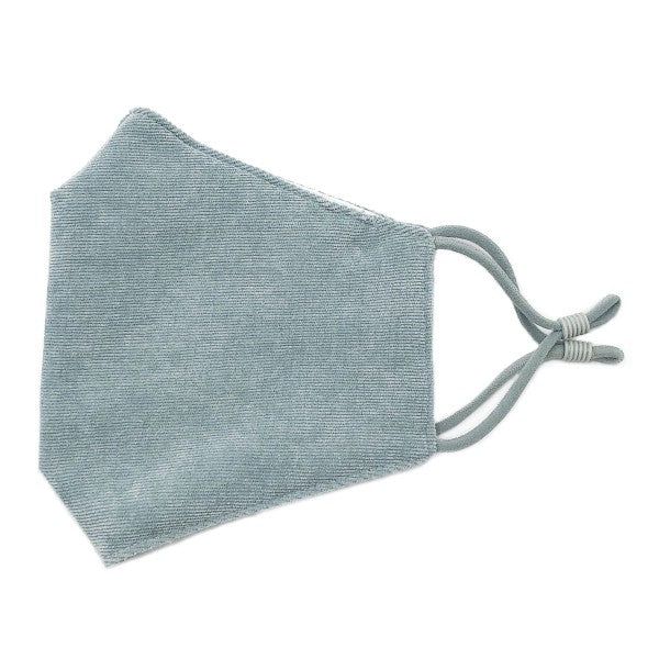 Microfiber Terry Cloth Adjustable Face Mask, Color: Blue