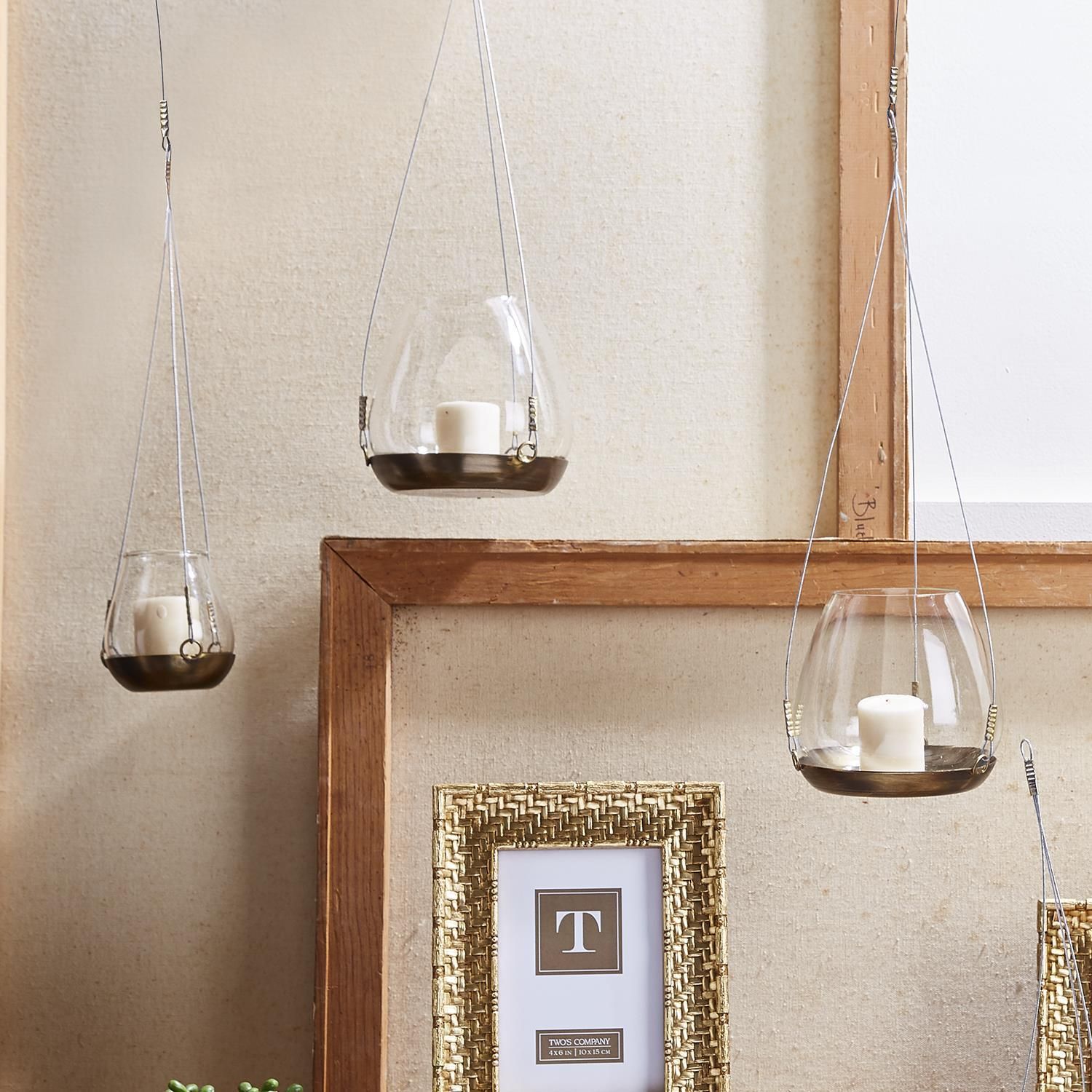 Hanging Glass Candle Holders