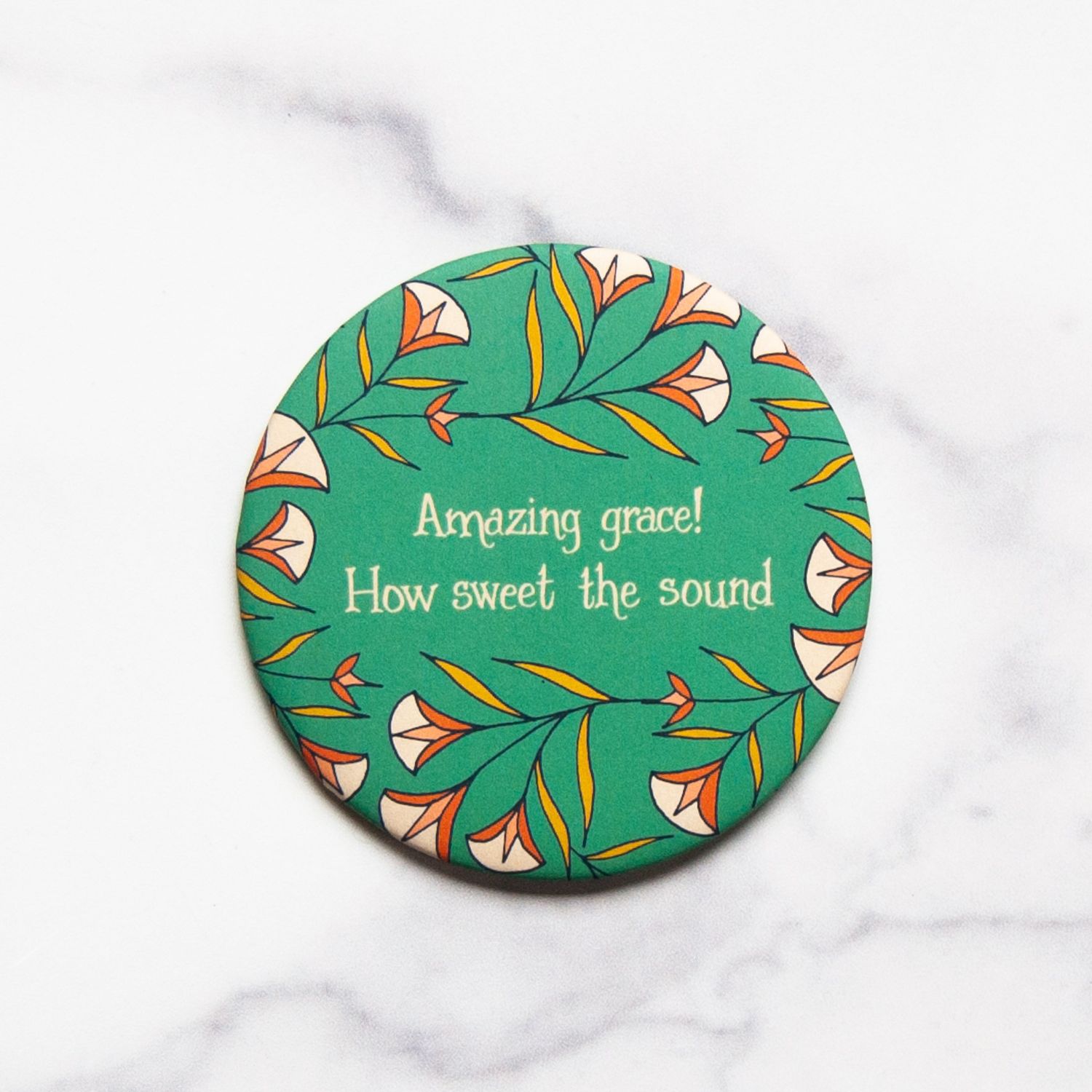 Floral Hymn Magnets, Style: Amazing Grace! How Sweet the sound